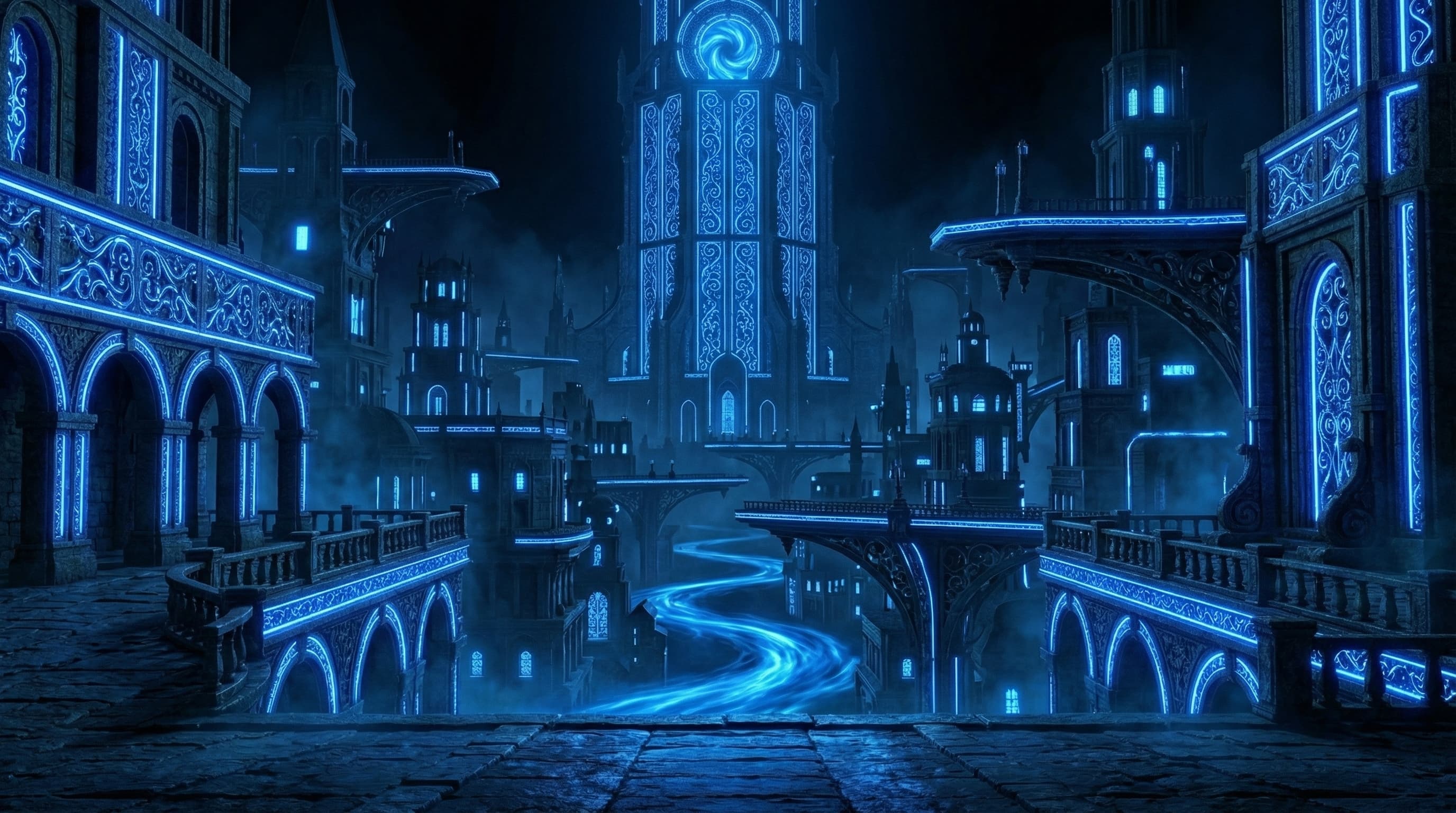 AI Academy city background